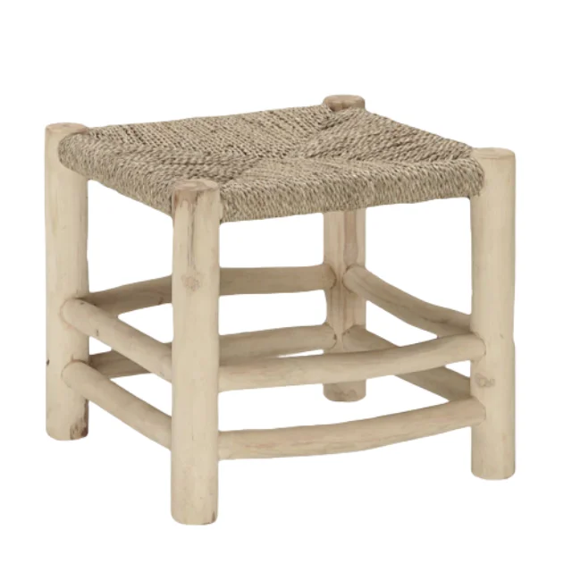 High Quality Small Antique Wooden Stool Simple Handmade Dining Stool Garden Stool Home Furniture Direct Factory