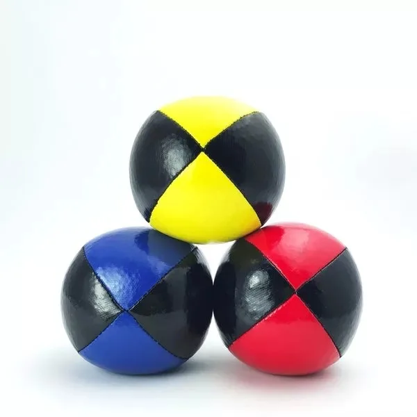 Juggling Ball Set Beginners Pu Soft Leather Juggle Clubs Bulk Personalized Multicolor Juggling Balls