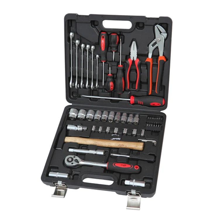 Professional Manufacturer of 56 pcs Hand Tool Set General Screwdriver Pliers Wrench House Repairing Tools Hand Tools Sets