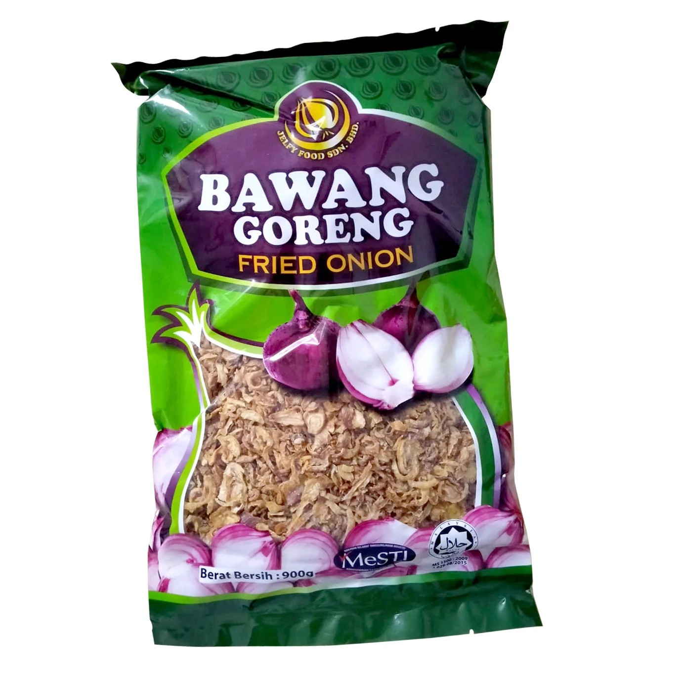 Bulk Shipping Stock Ready Malaysia Manufactured Crispy Fried Shallots 900g Weight Fried Onions Plastic Pack