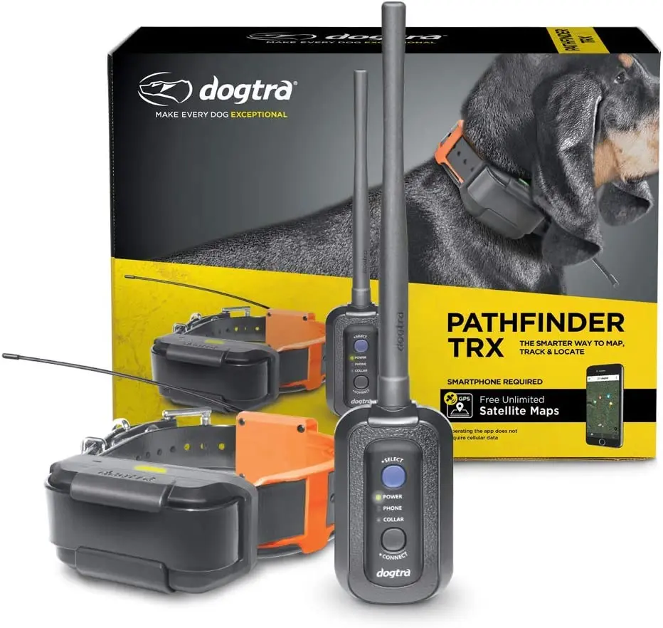 Discounted Price Dogtras Pathfinder TRX 9-Mile 21Dog Expandable Waterproof Smartphone Required GPS-Only Tracking Collar