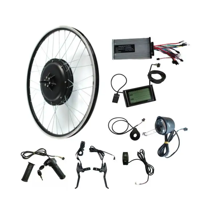 Professional MTB 48V 60V 1000W 1500W Brushless Gearless Bicycle Motors Electric Bike Conversion Kit Electric Bicycle Kit