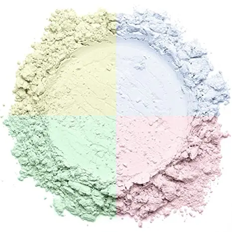 4 Shade Color Correcting Loose Matte Finishing Powders Foundation Best Setting Powder