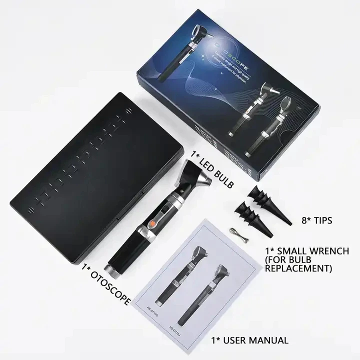 Surgical Instrument Otoscope Ophthalmoscope Diagnostic Medical ENT Set NEW LED Veterinary Operating Otoscope Kit high quality