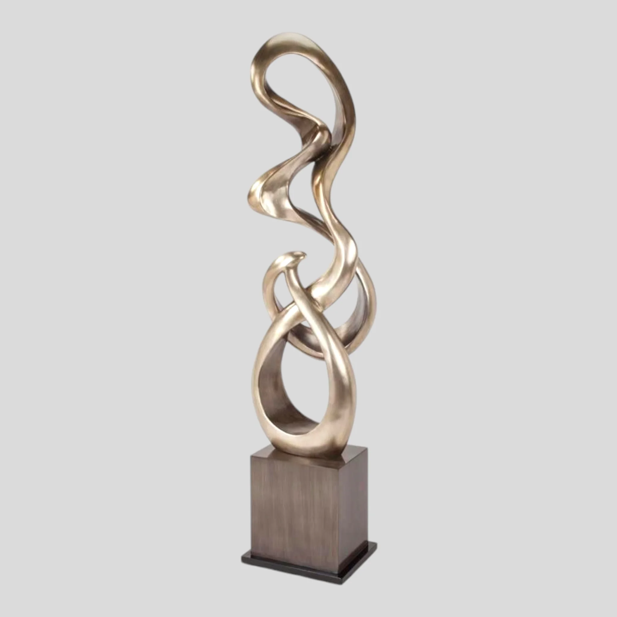 Modern Art Tabletop Metal Abstract Sculpture Decoration Modern Ornaments Statues Home Decor Interior Gift Items