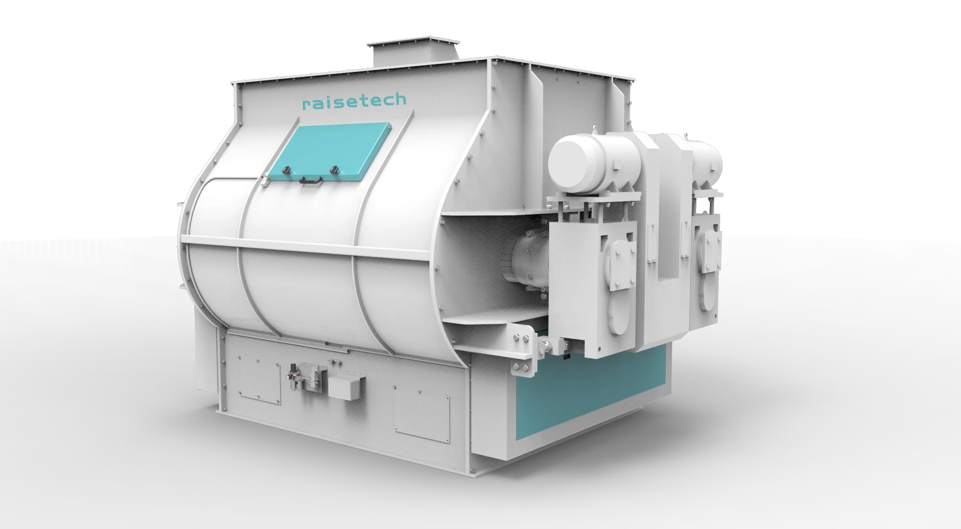 chicken cattle goat sheep feed mixer SLHS Double shaft  animal mixer for mixing feed materials  for poultry  livestock