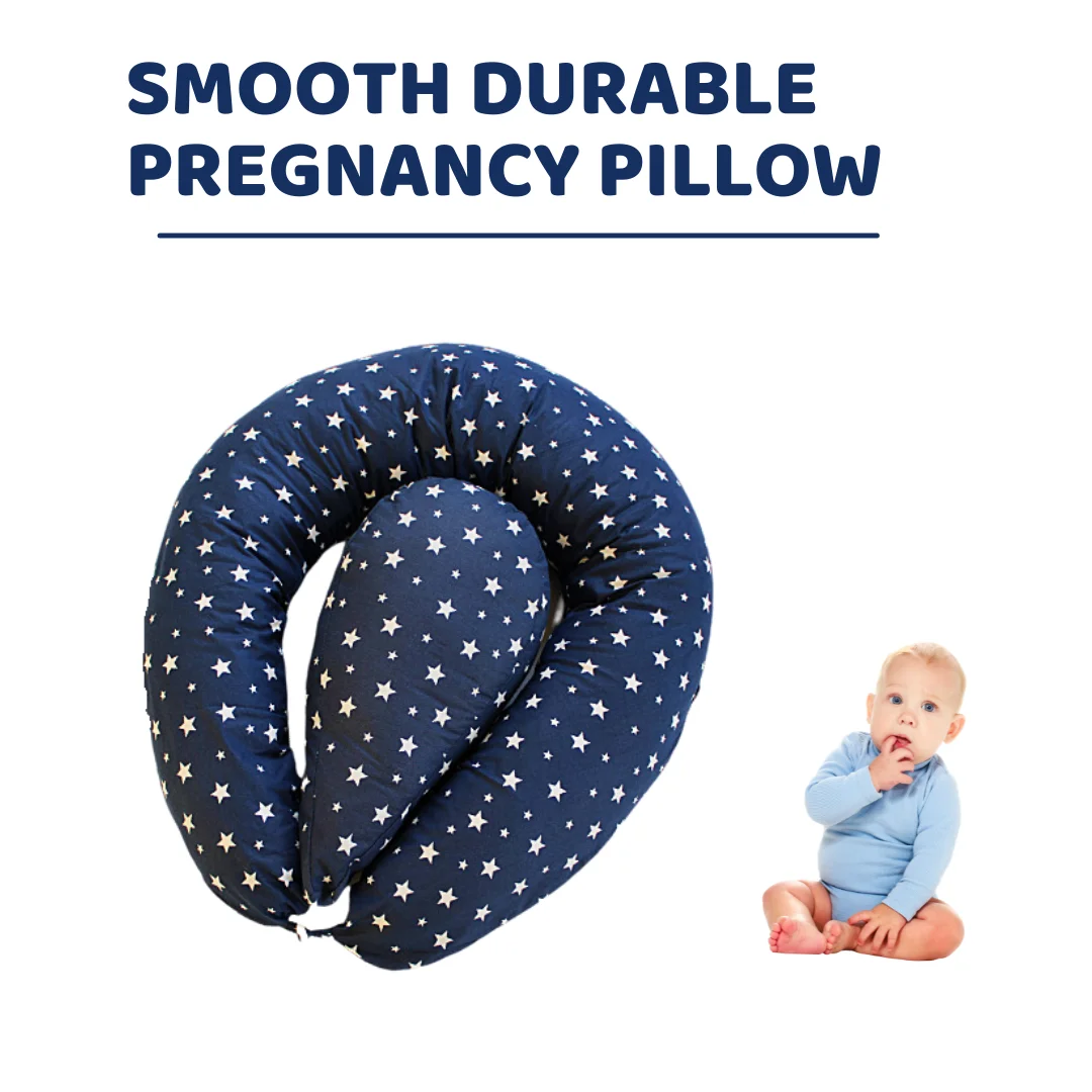 Гладкая прочная Подушка для беременных + сменная подушка из 100% хлопкового поплина и микрофибры из 100% полиэстера
