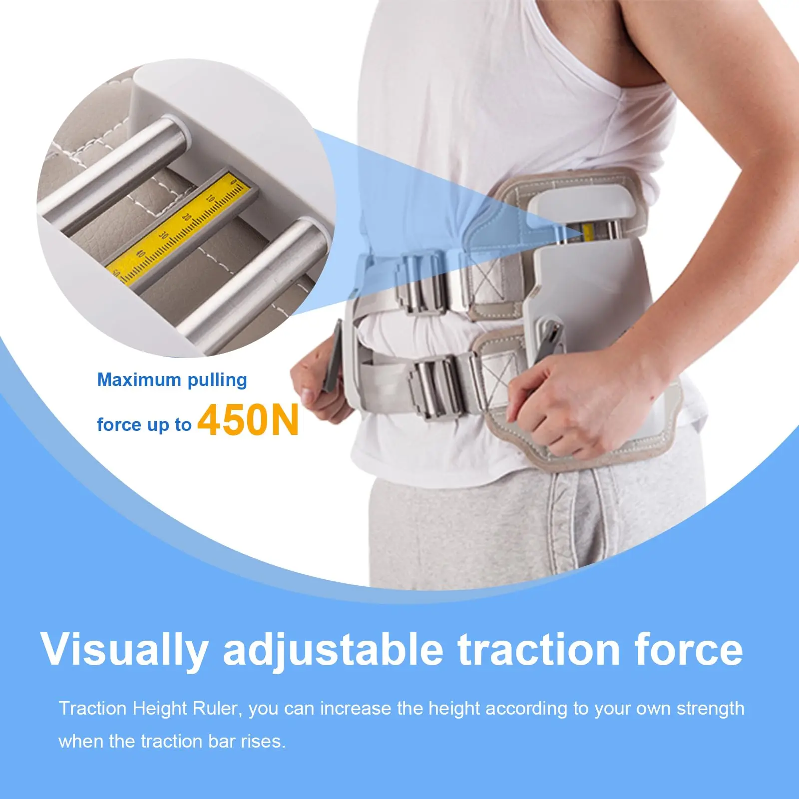 TJ-BM015 Spinal Stretcher Device Support Back Reliever Posture Corrector for Back Spine Pain Relief Waist Back Brace
