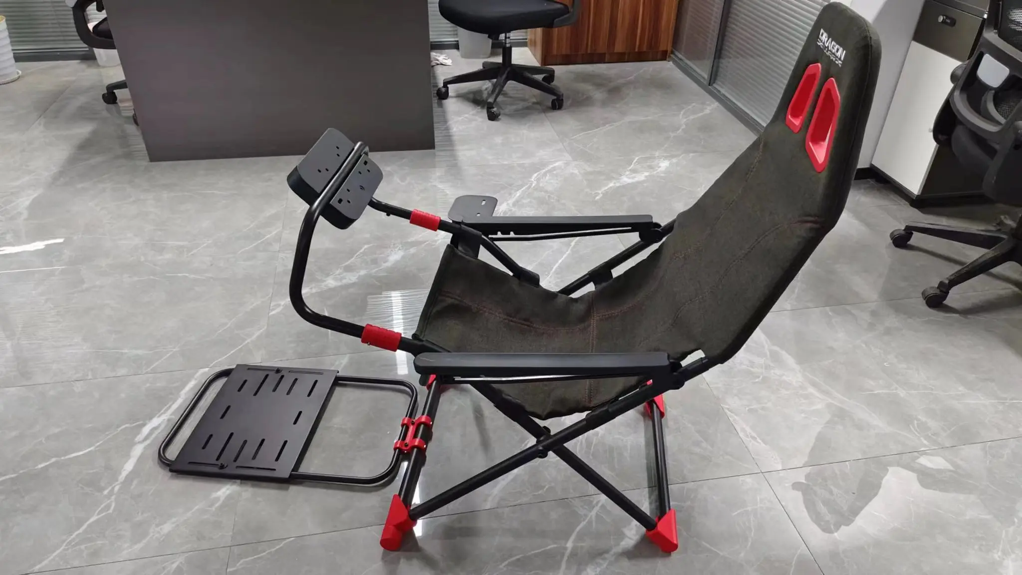 Dragon War Comfortable light weighted east to store adjustment Racing Formula driving seat foldable simulator cockpit  seat