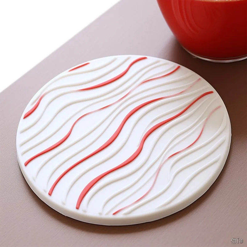 promotional drink gift cup souvenir logo customized soft pvc rubber coaster