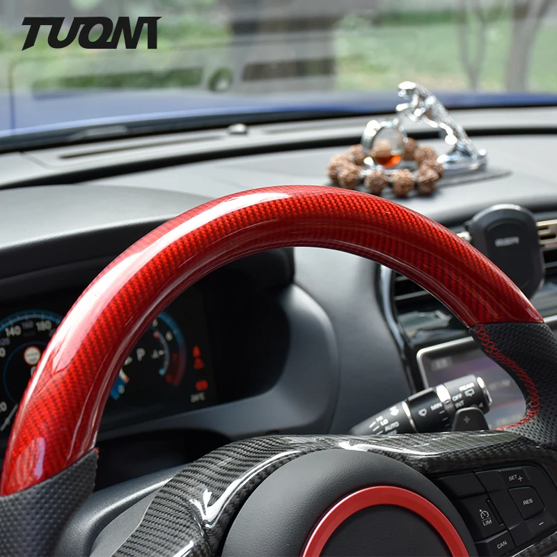 Hot sale carbon fiber sport  shape car steering wheel for jaguar