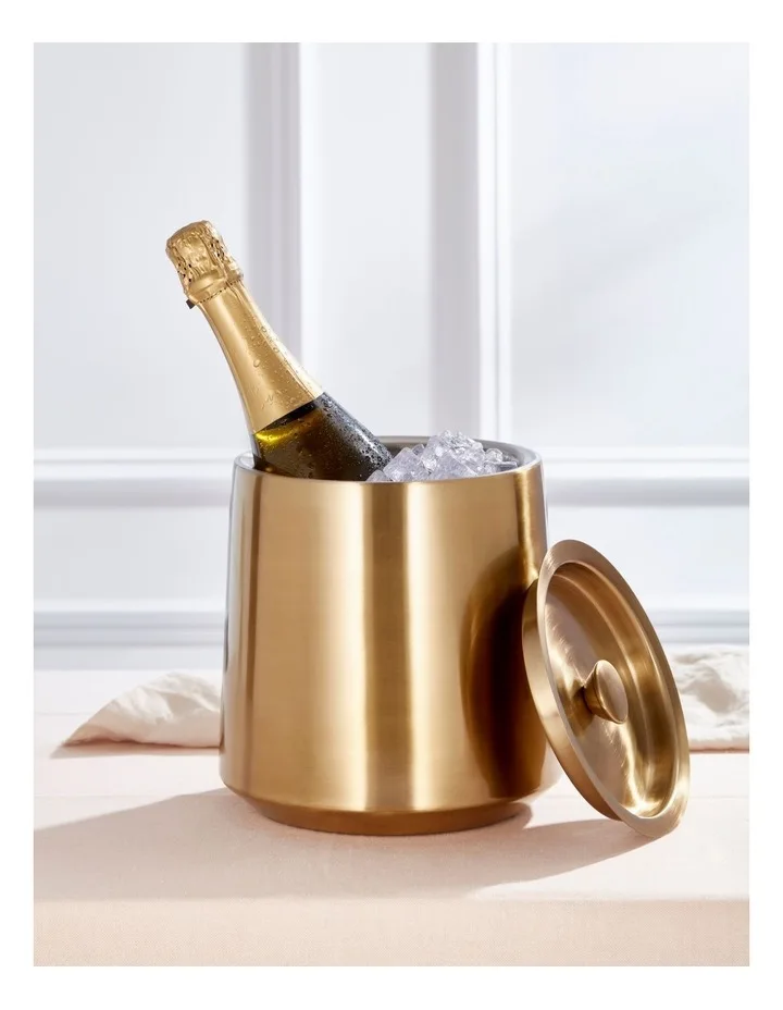 Modern Art Wine Bottle Chiller Metal Champagne Ice Bucket Designs Wine Bottle Holder Champagne Coolers & Wine Chillers