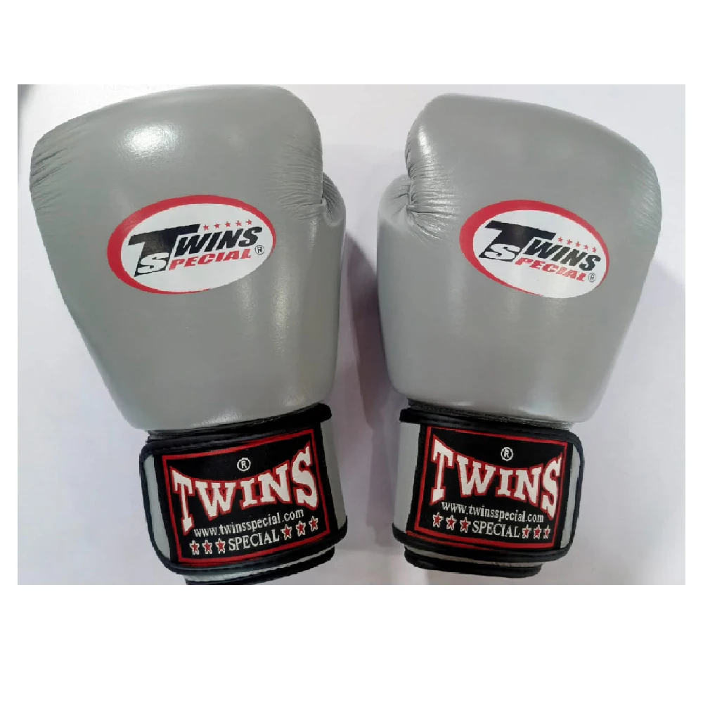 Professional Cowhide Leather Twins Boxing Gloves with Custom Logo Sports Gloves for Sparring Kick Boxing Training