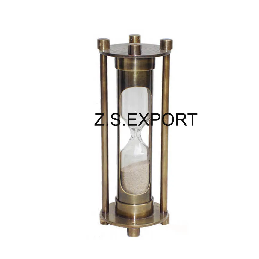 New design Metal Sand Timer With Calendar hourglass Best Price Vintage home decorative Office Desk Item Nautical sand timer