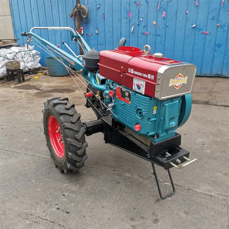 Hot Sale single plough bcs complete 25hp agriculture behind two wheel hand walking tractor with implements