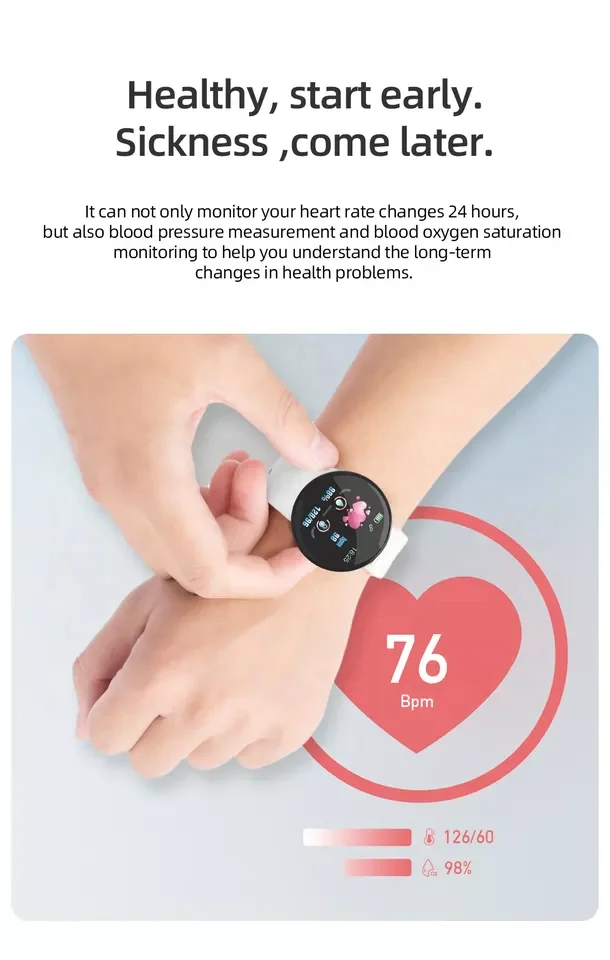 2023 D18 Reloj Smart Watch Men Women With Blood Pressure Heart Rate Monitor Smartwatch Sport Tracker Pedometer
