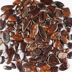 Wholesale Natural Polished Mix Brown Boulder Opal Gemstone Plain Cabochon Loose Gemstone Lot Mix Shape Size For Jewelry Making