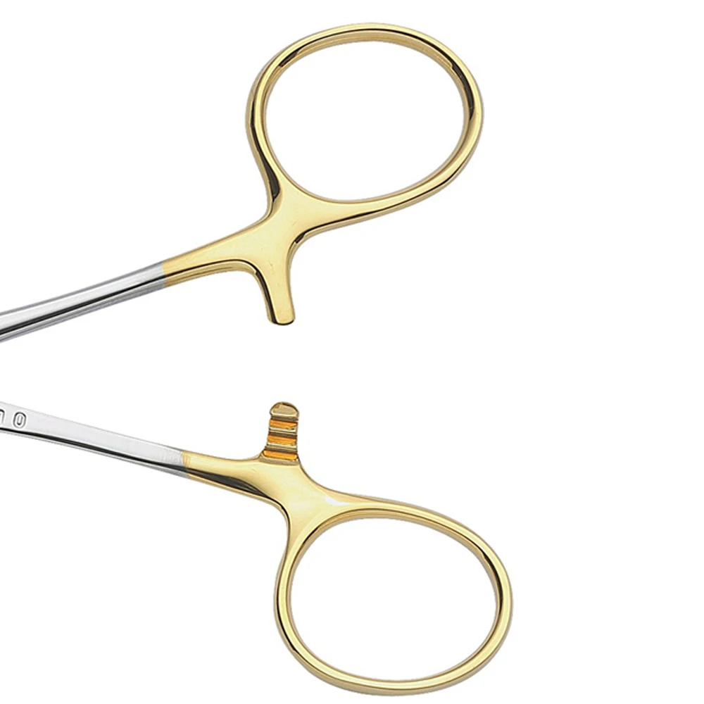 Olsen Hegar Manual Needle Holder with Reusable Stainless Steel Surgical Scissors Cutting Driver Made from Wood