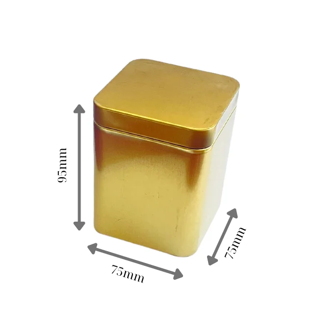Custom Metal Box Packaging with Lid Tin Can for Tea and Coffee for Food Use for Industrial Use