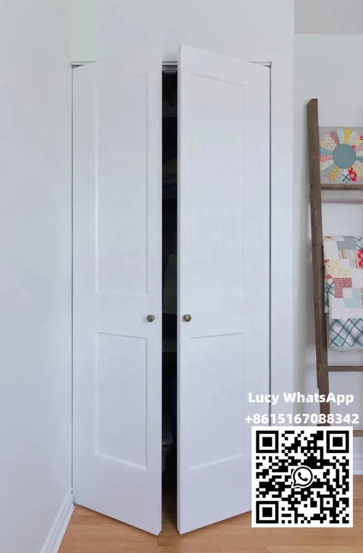 Bi-fold  moulded door suit for cloakroom white primer system