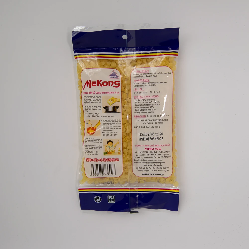 Best Selling Sugar Free Grain Noodle Products Mini Shell Yellow Macaroni Rice Pasta Export From Vietnam Manufacturer