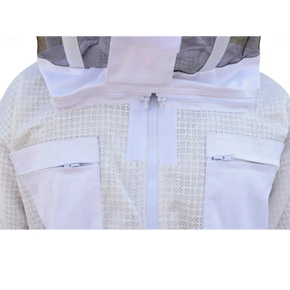 Cotton Coverall Hooded Beekeeping Ventilated Beekeepers Protective Clothing Honey Bee Clothes Suit For Beekeepers High Quality