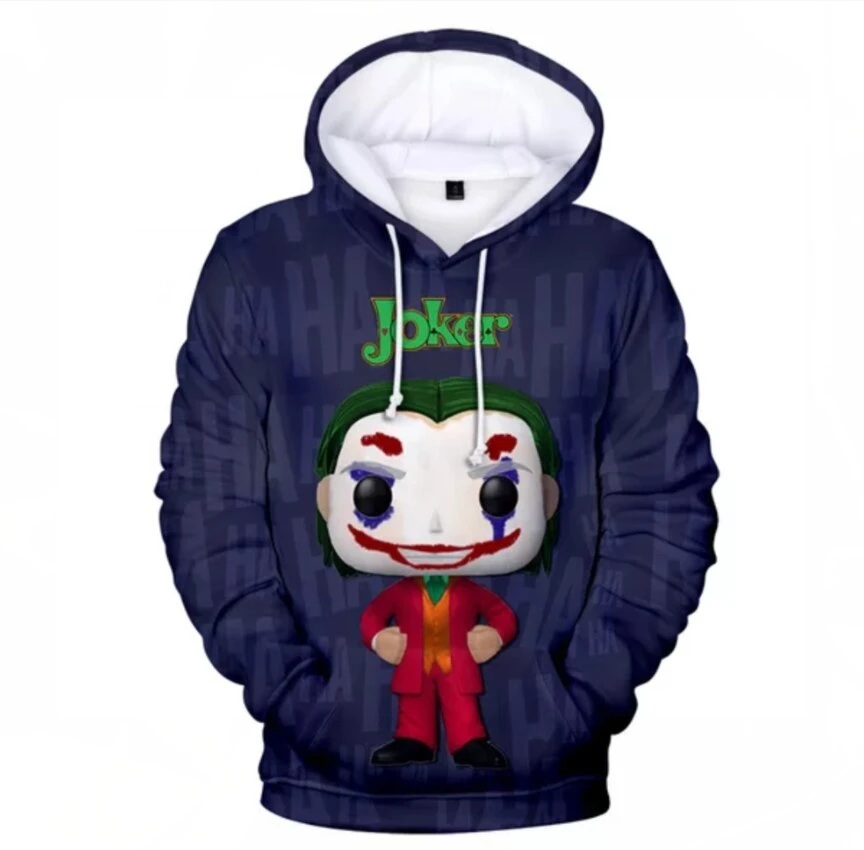 Hot Joker 3D Printed Hoodies Men Horror Movie Men Casual Fashion Funny Oversize Pullover Hoodies