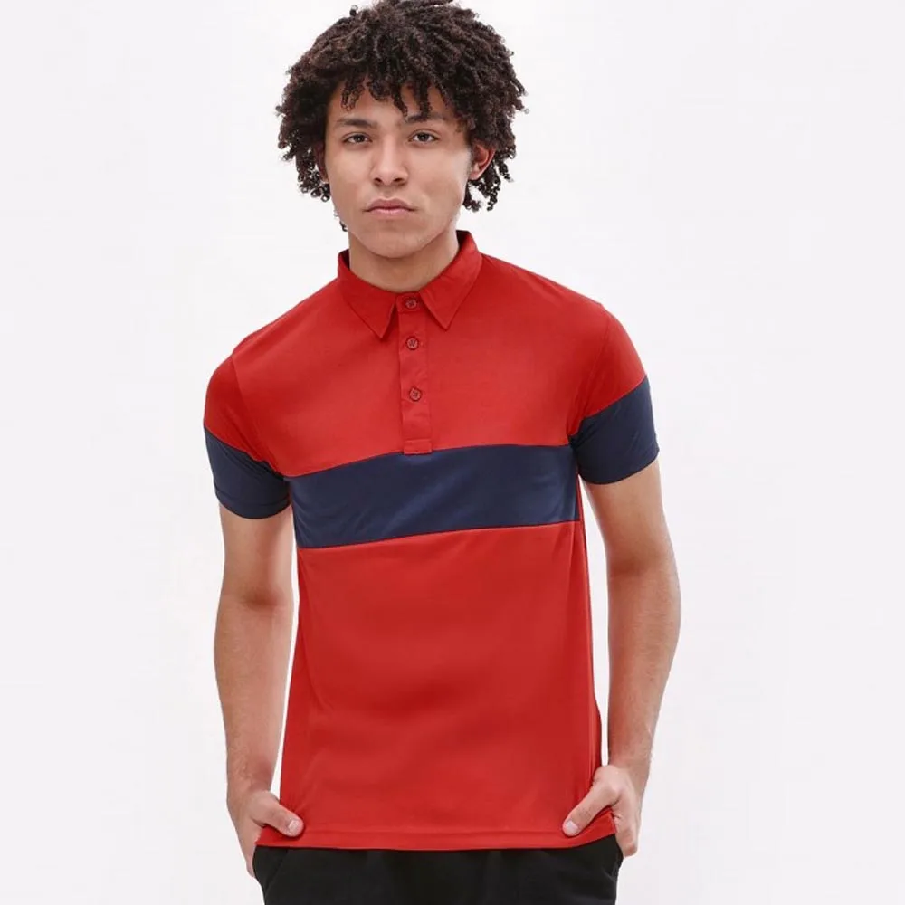 New Fashion Men Chest Sleeve Panel Sports Polo Shirt Latest designs Polo Shirts Original Men Golf Polo Shirt