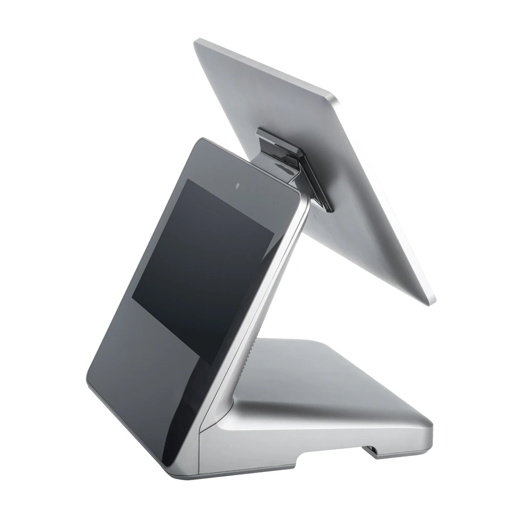 15.6 Inch All In One Capacitive Touch Screen Best Selling POS System Dual Screen Retail Cashier POS System For Hyper Market