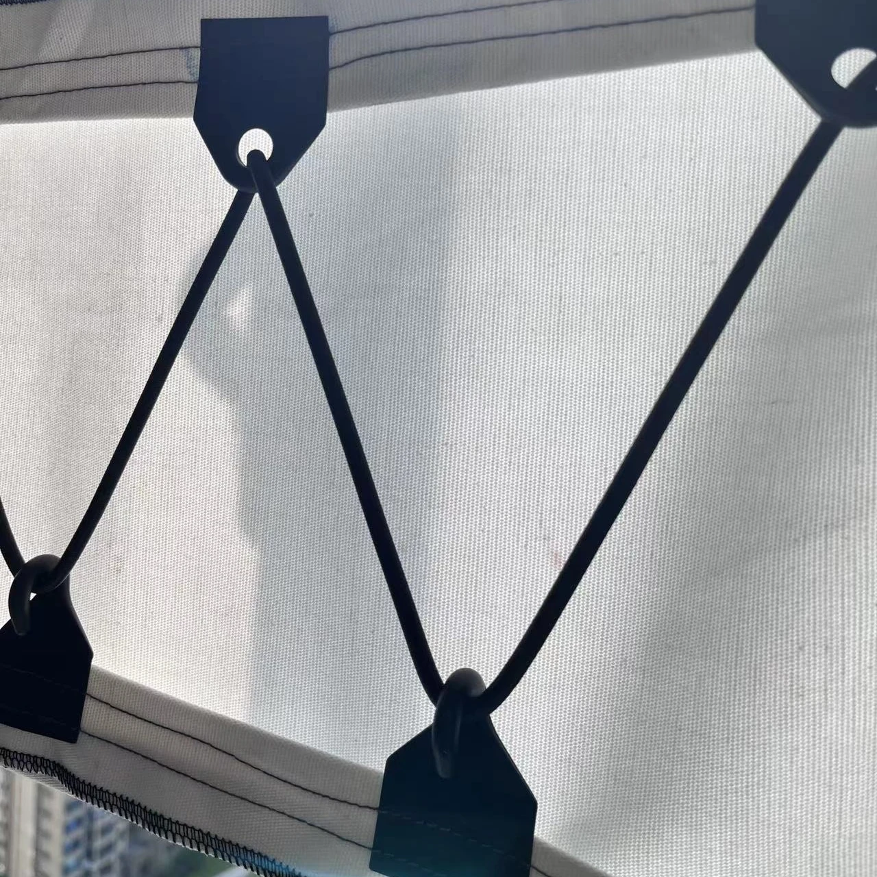 SNOWL New trend cover hooks sew-On White/Black plastic fasteners for boat