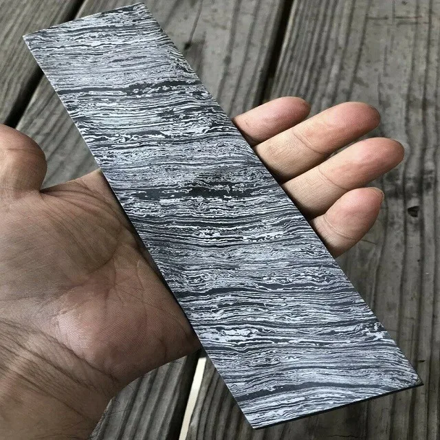 Damascus Steel Billet Blade Knife Bar Blank Making Bar Billet Making Blades