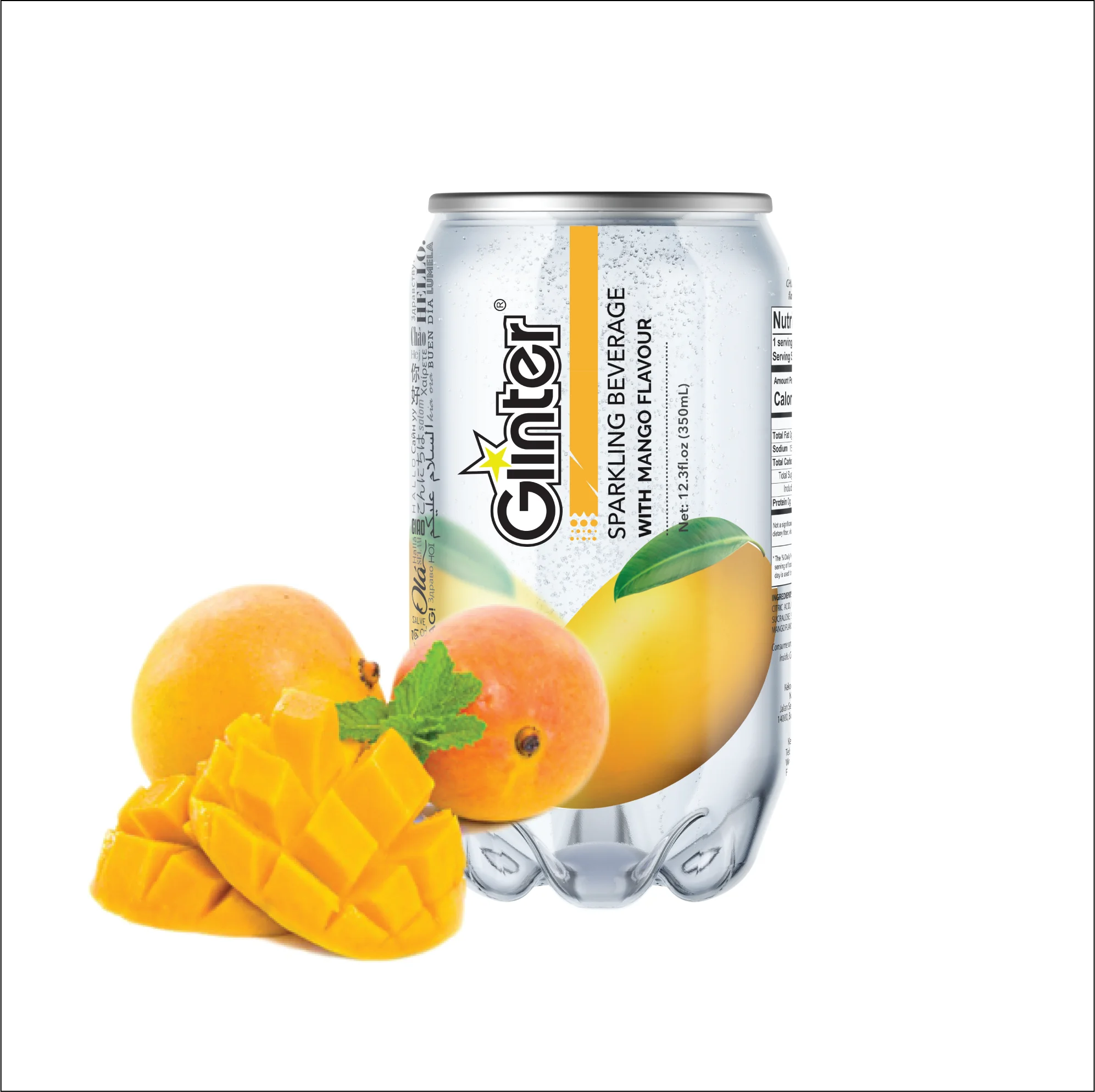 Top Popular 350ml OEM Packing Packaging Sparkling Beverage Can (Tinned) Packaging Malaysia Halal Certified Manufacturing Soda