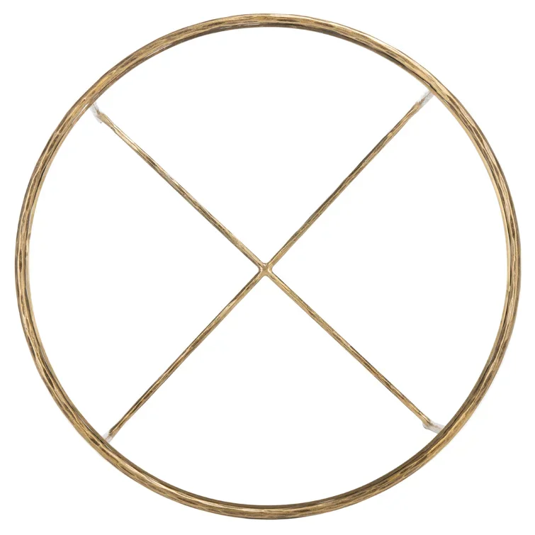 Best Quality Handmade 4 Leg Coffee Table For Living Room Furniture Top Luxury Golden Finish Glass On Top Center Table