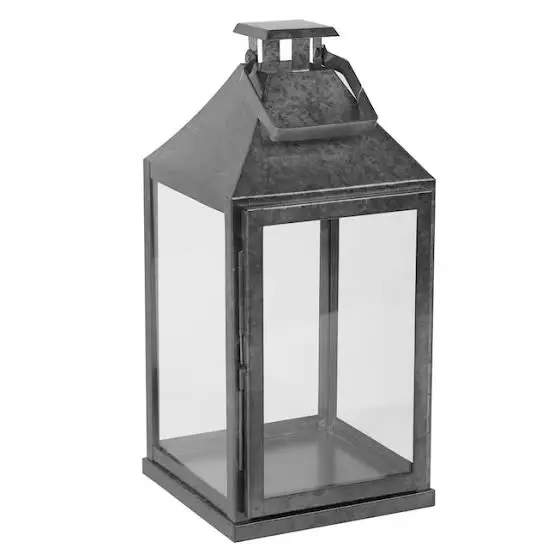 Industrial Creative Vintage Candle Galvanized Lantern Home Decoration Candle Lantern Miniature Home Decor Art Gift Gua