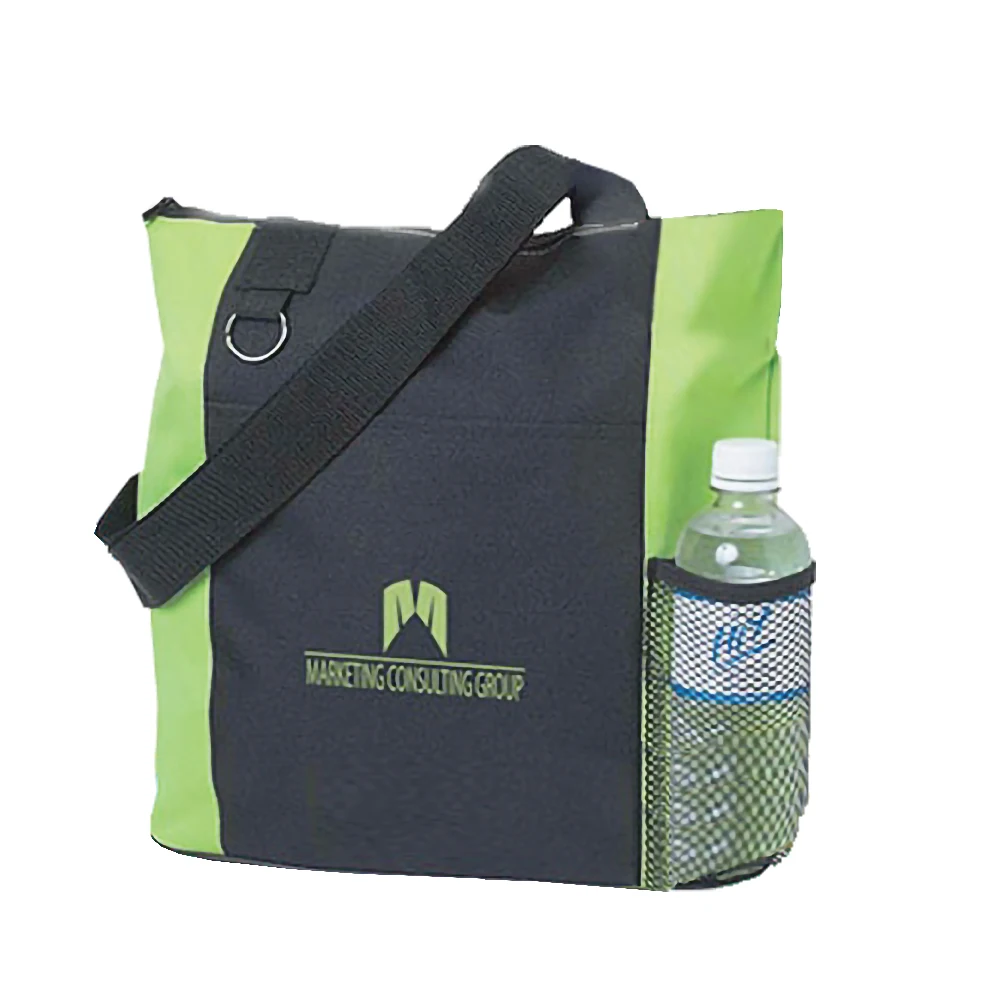 Black Green Waterproof 27x15x22 New Product Fashion Style Viet Nam Oxford fabric Lunch bag With Pocket
