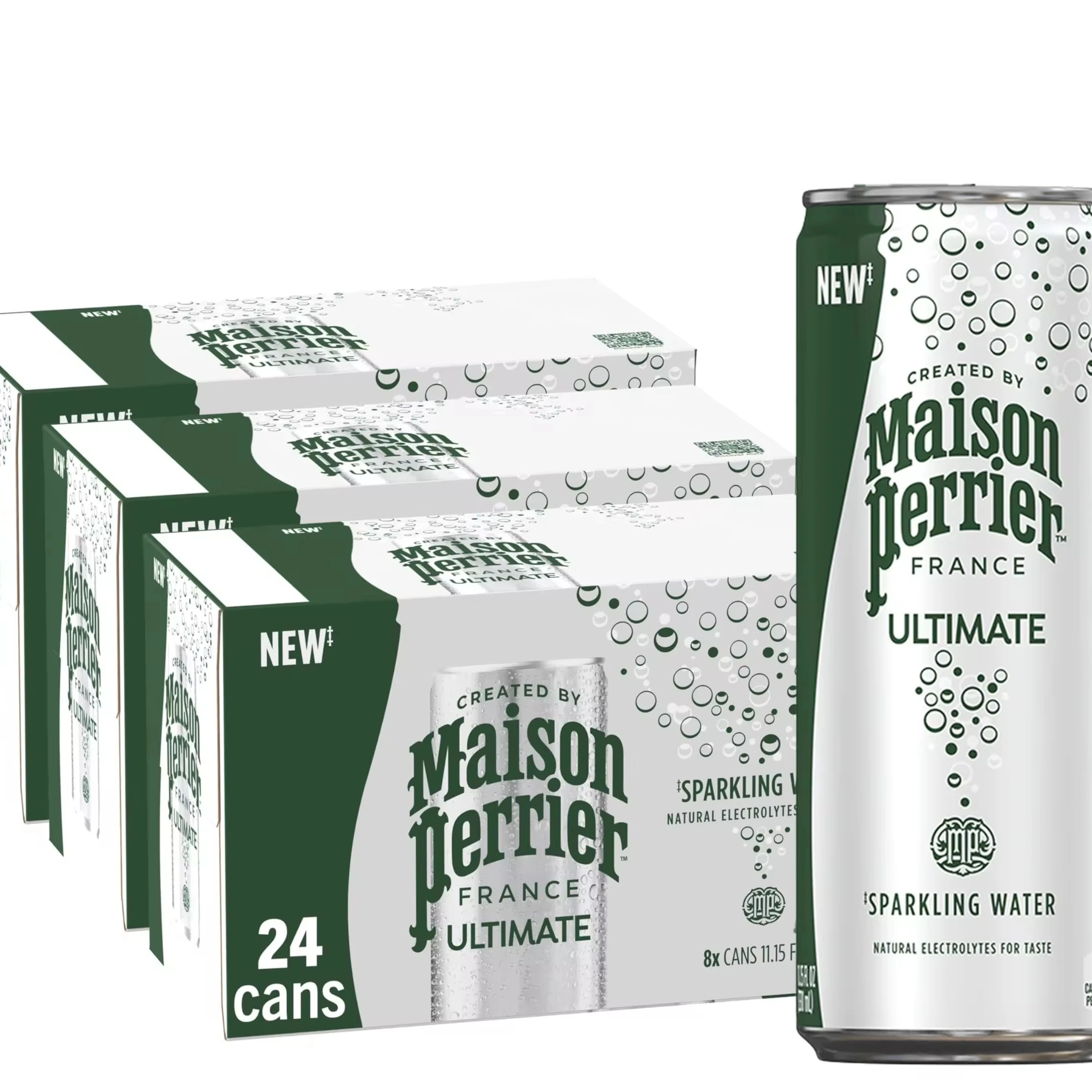 Maison Perrier Forever Lime-Flavored Sparkling Water, 267.6 fl oz, 24 Pack water