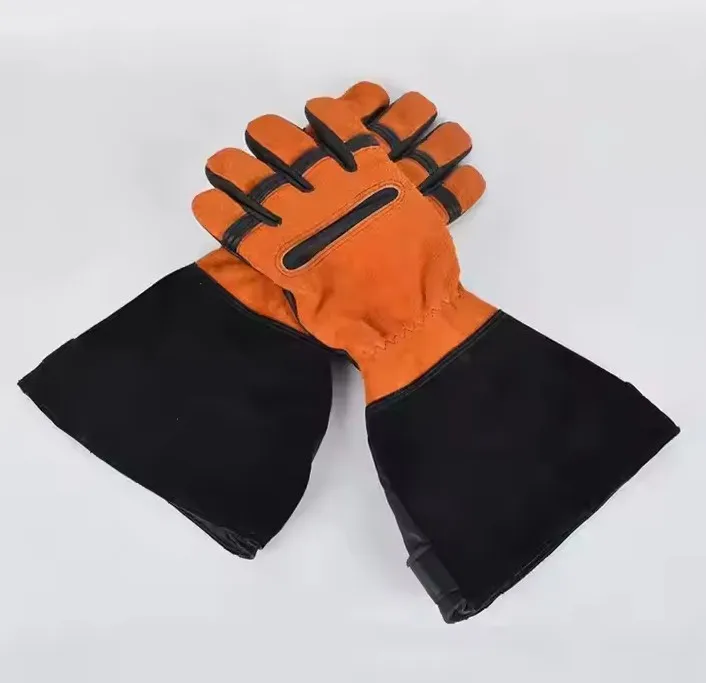 Fire Resistant Heatproof Flame Retardant Rescue Fireproof Hand Flameproof Fireman Safety Emergency Responder Leather Tactical
