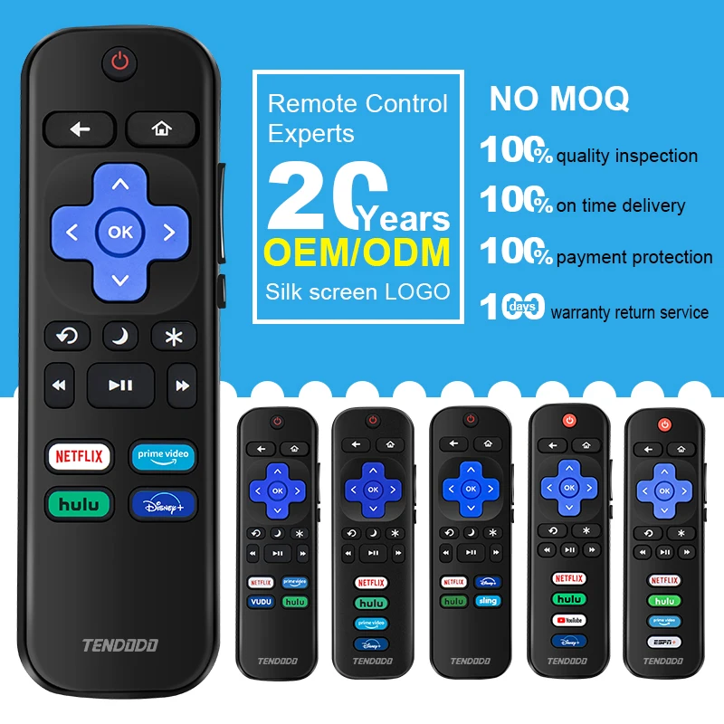 Factory Wholesale Universal TV Rokus Remote Control Compatibility for Roku Hisense LG TCL JVC ONN Philips Series Smart TVs