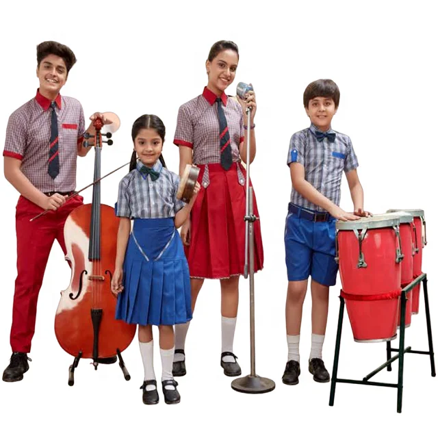 Custom Made Logo Children Student Clothing Boys and Girls Primary School High School Uniforms Set