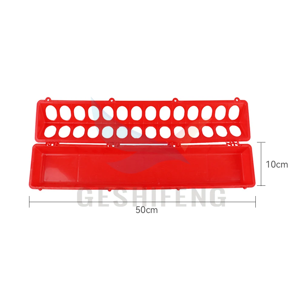 28 Holes Pigeon Quail Baby Chicks Bird Feeder Trough for Farm