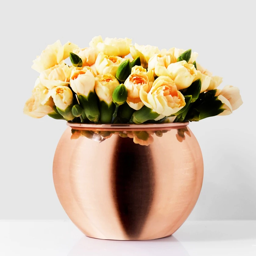 Antique Black Metal Flower Vase for Wedding Table Centerpiece Office Countertop Decoration Flower Vases & Bowls