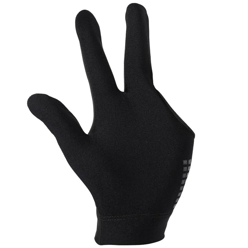Wholesale Custom Billiards Gloves Non Slip Pad 3 Fingers Pool Cue Shooting Snooker Shooters Gloves For Left or Right Hand