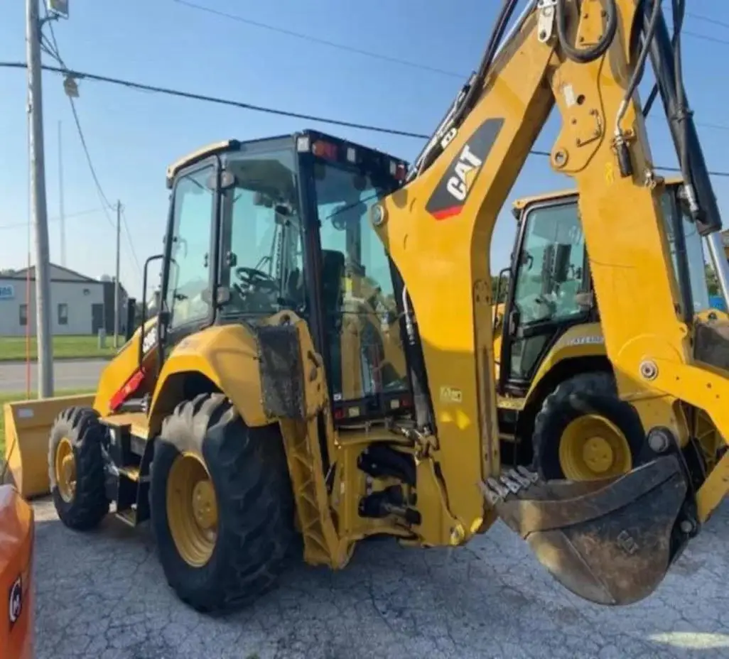 CAT оригинальный 420f колесный погрузчик б/у cat подержанный для продажи