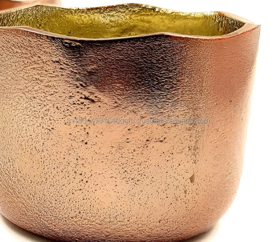 Luxury Copper Raw Design Metal Jar Candle From Manufacturer in India