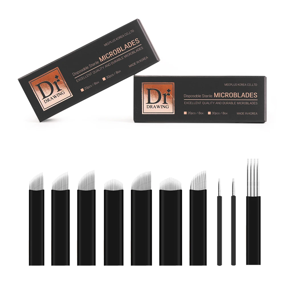private label DR.DRAWING SN1525 Microblading Needle Eyebrow TATOO Needle Blade Sterilized  made in korea