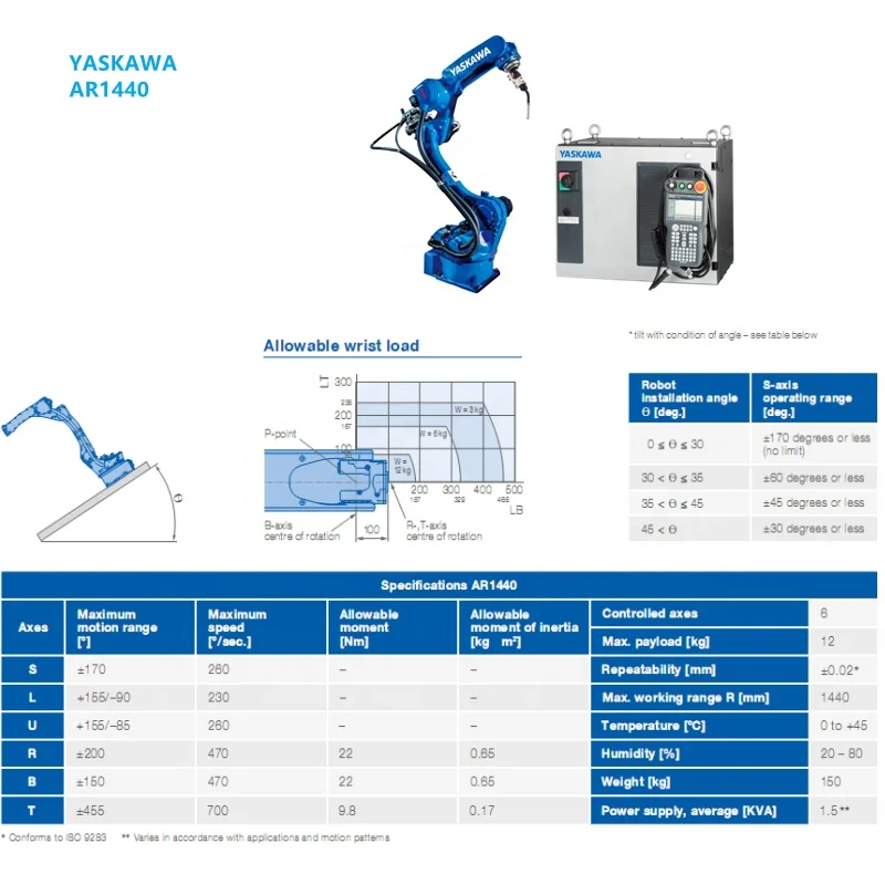 Welding robot price automation industrial motoman manipulator yaskawa weld robot AR1440