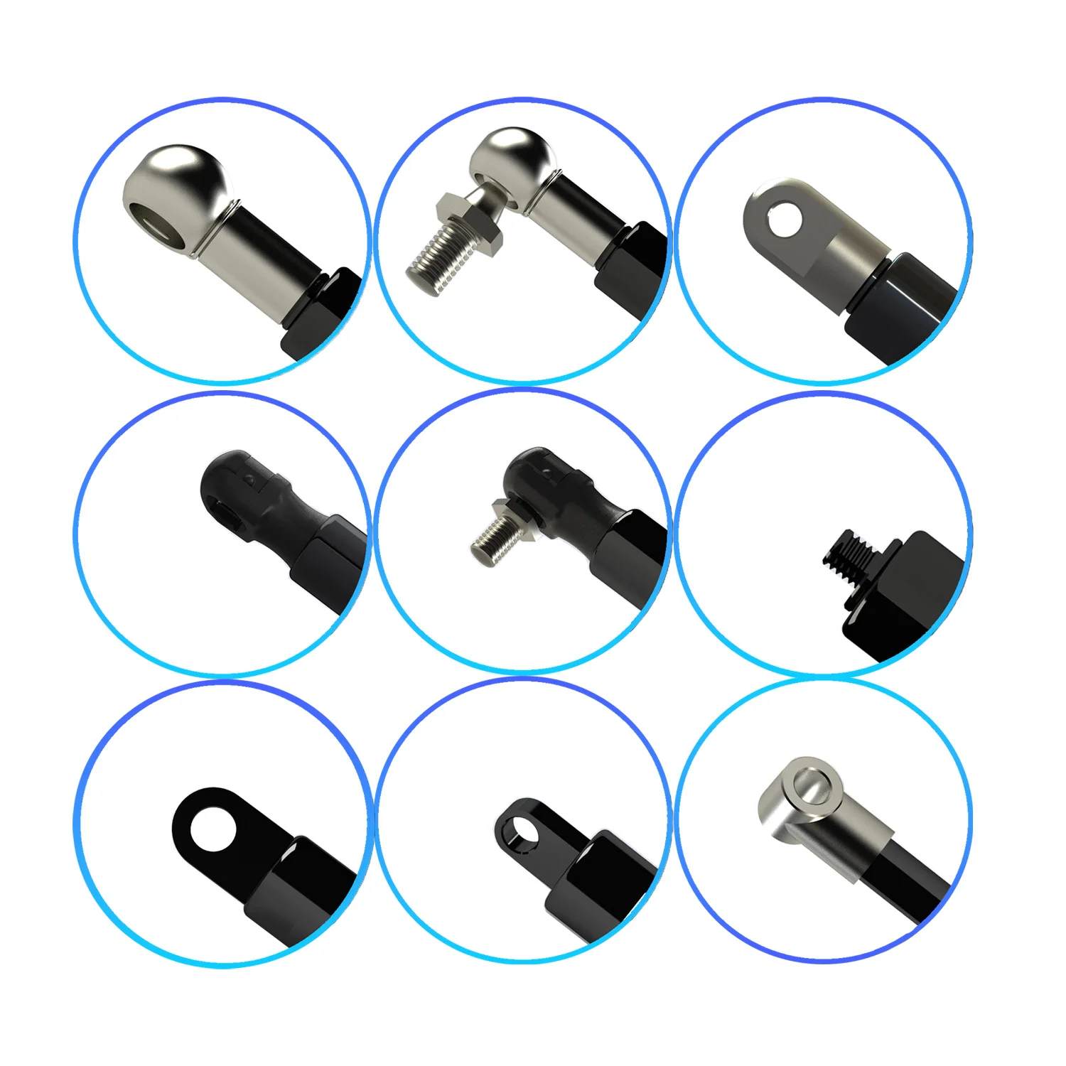 LS08BJ-250-585-F1 газовый ударный компрессионный поршень 585 мм для машины резки текстиля с клапаном 250