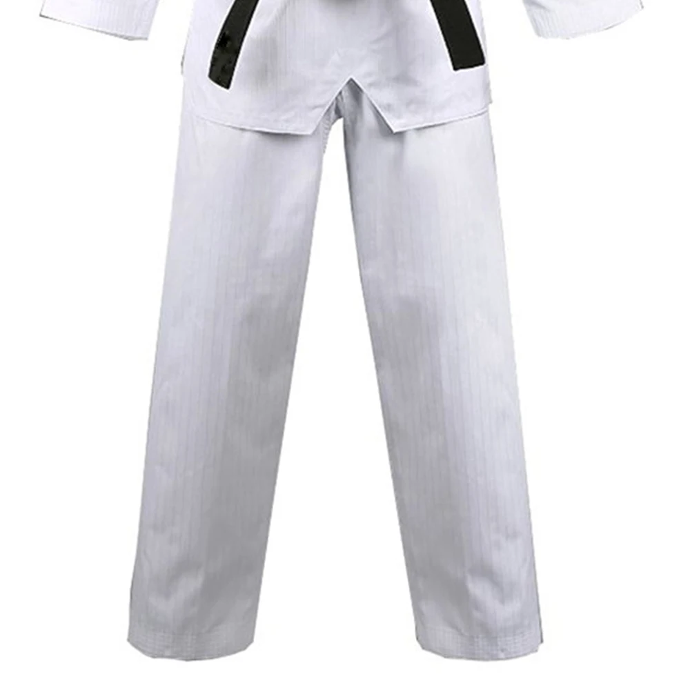 Customized approved high quality 100% suits hot sale light weight martial arts white cotton Taekwondo uniform