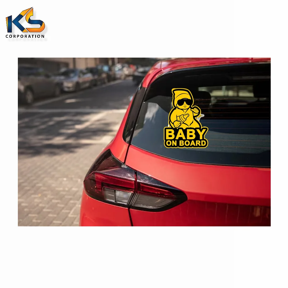Custom Logo Decal Stickers Advertising Baby On Board Car Stickers Custom Baby On Board Warning Sign Stickers
