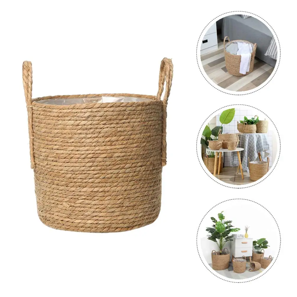 Seagrass Planter Basket Stylish Planter Baskets for Indoor and Outdoor Plants Perfect for Flower Pots Cover and Room Decoration